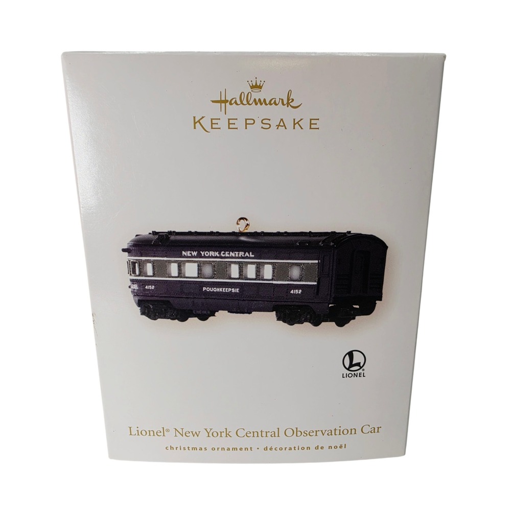 Hallmark Keepsake 2008 Lionel New York Central Observation Car Ornament Metal